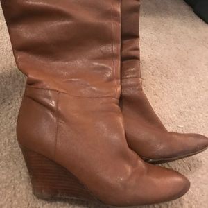 Banana republic REAL leather tan boots